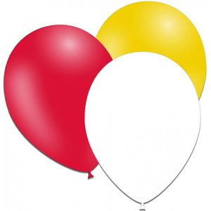 Ballonnen Oeteldonk mix - rood wit geel