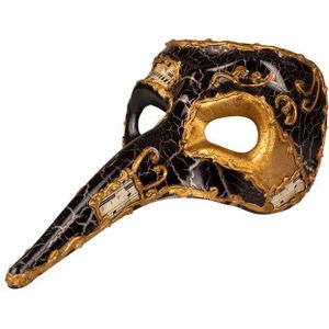 Venetiaans masker snavel - zwart