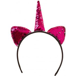 Diadeem eenhoorn roze
