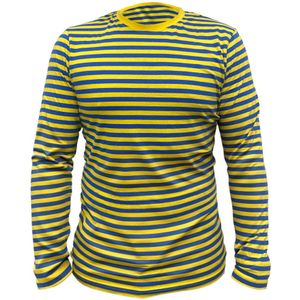 Blauw - Geel shirt - Unisex | Maat XS