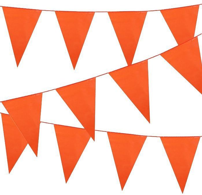 Vlaggenlijn oranje - 10m