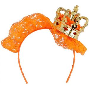 Koningsdag tiara kroontje oranje