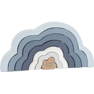 Label Label - Rainbow Puzzle Cloud - Blue