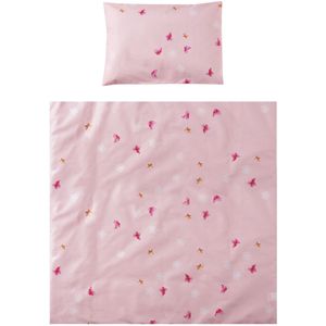 Lorelli Eva Pink Butterflies 5-delige Set voor Wieg en Ledikant 2080114-5801