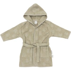 Jollein x Nijntje Miffy Terry Jacquard Olive Green 1-2jr Badjas 060-808-67087