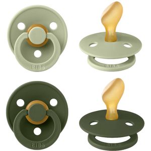 Bibs Sage/Hunter Green 6-18 mnd 2 Stuks Anatomische Fopspeen 2211423