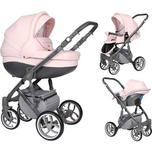 Baby Merc Faster 3 Pink Kinderwagen incl. Autostoel FIII 91