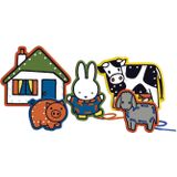 Nijntje rijgkaarten boerderij speelgoed - educatief peuter kleuter speelgoed - Bambolino Toys