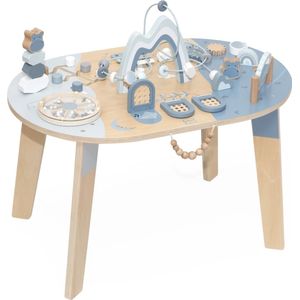 Label Label Blauw Houten Activiteitentafel LLWT-10367