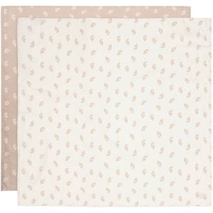 Jollein Twig Wild Rose 115 x 115 cm Hydrofiel Multidoek 2 Stuks 535-852-67042