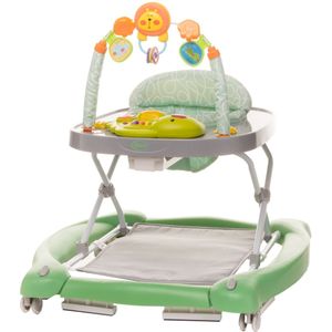 4Baby Swing'n Push Green 3- in-1 Loopstoel met Schommelfunctie