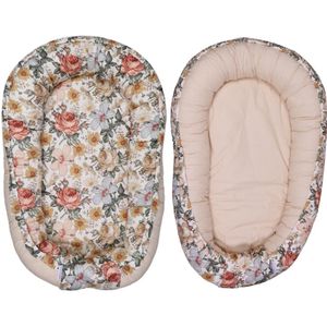 MamaLoes Vintage Bloemen Omkeerbaar Babynest ML020116