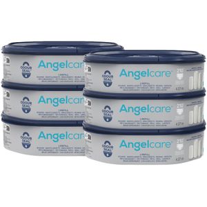 AngelCare Navulling Luieremmer Baby - Achthoekige Navulcassettes - Voor Dress Up - 6 Stuks