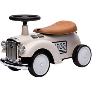 Eco Toys - Retro Loopauto - Wit - Duurzaam Materiaal