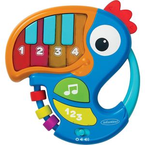 Infantino Piano & Numbers Toekan Blauw Educatief Speeltje BK-212011