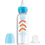 Dr Brown's Options+ Anti-colic 250 ml Smalle Hals Overgangsfles 2-in-1 Kit Blauw SB8192-P3