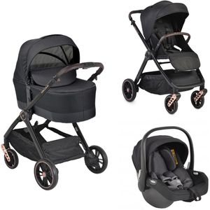 Cangaroo Macan Black 3-in-1 Kinderwagen Incl. i-Size Autostoel