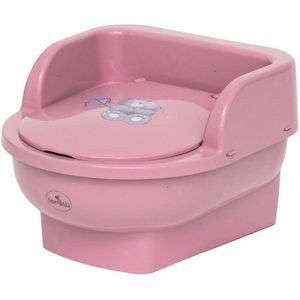 Lorelli Chamber Pot Throne Bear Dark Pink Potje 1013045-0241