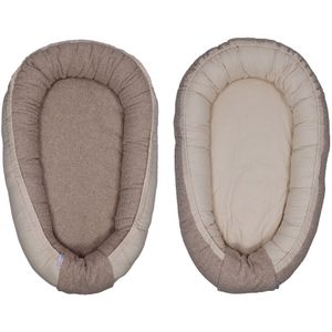 MamaLoes Teddy Boucle Nougat Omkeerbaar Babynest ML020120