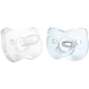 Medela Baby Soft Silicone 0-6m Soft Blue/Transparant Duo Fopspeen 101042513