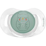 Suavinex Bonhomia Flat Owl Green 0-6m Silicone Fopspeen SXSBA1079099