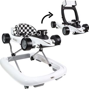 Tryco F1 Racer White 2-in-1 Loopstoel en Loopwagen TR-362701