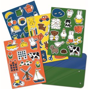 Nijntje raamstickers, niet permanente verplaatsbare stickers met speelachtergrond - Bambolino Toys