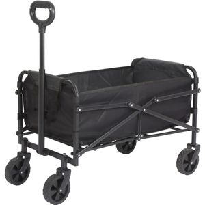 Eco Baby - Opvouwbare Bolderkar - Zwart - Stalen Frame - Polyester Bekleding