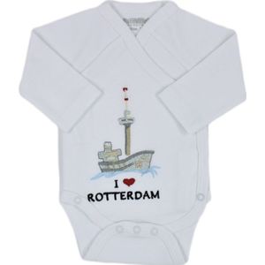 Petit Villain 'I Love Rotterdam' Wit Romper