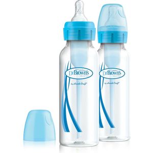 Dr Brown's Options+ Anti-colic Blauw 2-pack Smalle Hals Fles 250 ml SB82405-ESX