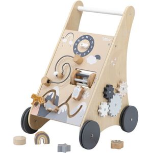 Tryco - Nature Loopwagen - Houten Activiteiten Loopwagentje - Naturel