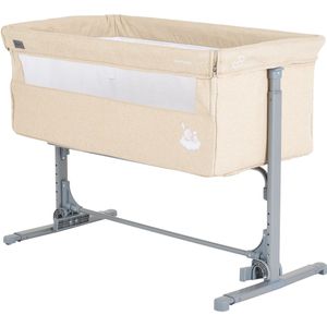 Moni Mystery Beige Wieg aan Bed 111849