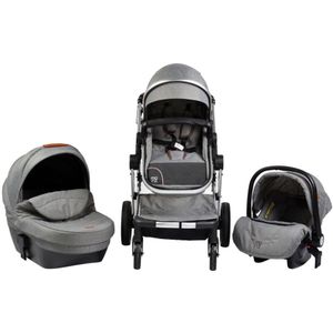 Cangaroo Polly Grey 3-in-1 Combi Kinderwagen incl. Autostoel