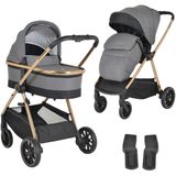 Cangaroo Hydra Grey 2-in-1 Kinderwagen Incl. Adapter