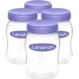 Lansinoh 4 x 160 ml Natural Wave Bewaarflesjes voor Moedermelk 20517