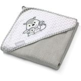 Baby Ono Bamboo Grijs Vosjes 76x76 cm Badcape 345/03