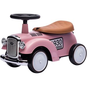 Eco Toys - Retro Loopauto - Roze - Duurzaam Materiaal - EVA Rubber Banden
