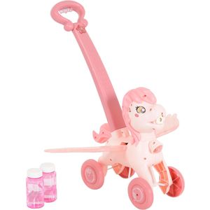 Moni Toys Electric Pony Wings Pink Bellenblaas Duwwagen 110403