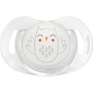 Suavinex Bonhomia Reversible Owl Beige 0-6m Silicone Fopspeen SXSBP1079662