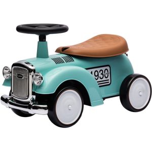 Eco Toys - Retro Loopauto - Stonegreen - Met Claxon & Opbergruimte