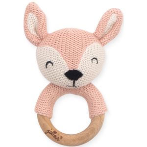 Jollein Deer Pale Pink Houten Bijtring 054-014-65322