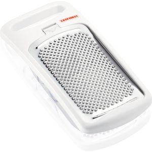 Leifheit Comfortline nootmuscaat rasp - incl. opvangbak - vaatwasserbestendig - wit