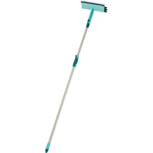 Leifheit Raamwisser Brush Window Cleaner met telescoopsteel 200 cm