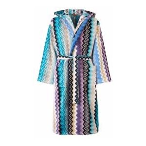 Bademantel Missoni Giacomo Hooded Unisex Turquoise Multicolor-XL