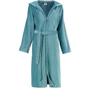 Bademantel Cawö 6432 Capuchon & Rits Turquoise Damen-46