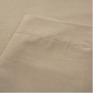Laken Kayori Shizu Taupe (Perkal)-270 x 280 cm (Lits-jumeaux)