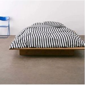Bettwäsche Marc O'Polo Classic Stripe Navy Bio-Baumwollsatin-140 x 200 cm