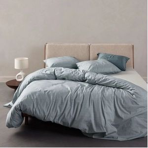 Bettwäsche Essenza Jule Denim Bio-Baumwolle-155 x 220 cm