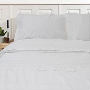 Bettlaken Set Town&Country Camilla White-160 x 260 cm (1-persoon)