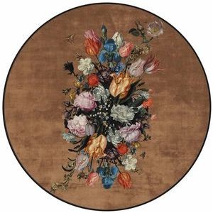 Teppich Essenza x Mauritshuis Beautiful Bouquet Small Brown (ø 90 cm)